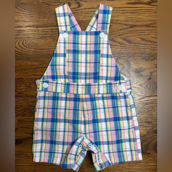 IZOD Madra Plaid Kids Overalls - Multicolor - Picture 1 of 10